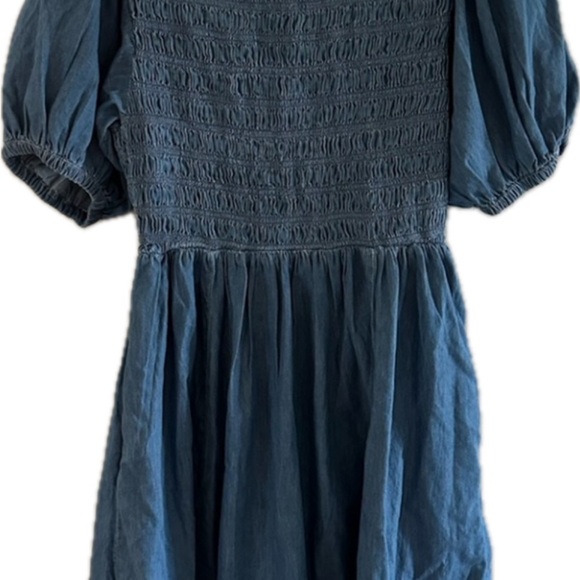 Denim Dress with smocked bodice by GAP Size XL EUC - Picture 6 of 7